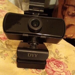 DYY HD Webcam with Built in Microphone USB Plug and Play Black Video Camera